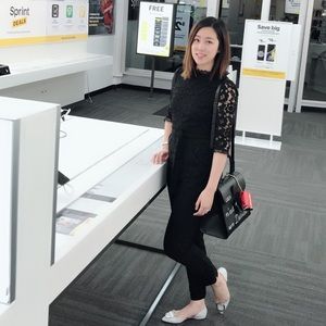 Gorgeous jumpsuit with elegant lace allover